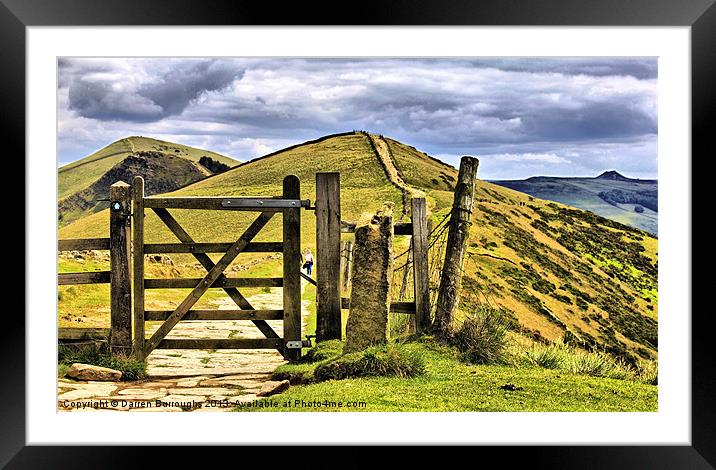 The Gate On The Ridge Framed Mounted Print by Darren Burroughs