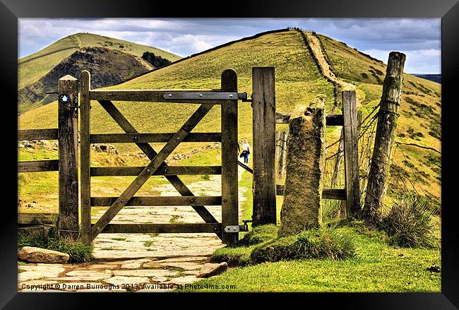 The Gate On The Ridge Framed Print by Darren Burroughs