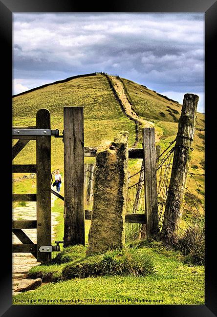 The Gate On The Ridge Framed Print by Darren Burroughs