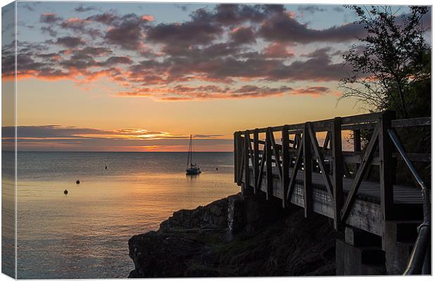 Babbacombe Walkway Canvas Print by kevin wise