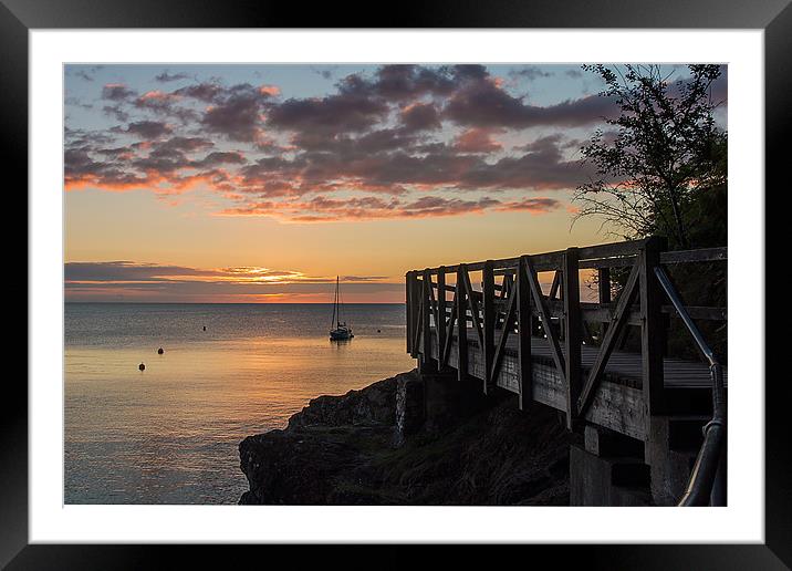 Babbacombe Walkway Framed Mounted Print by kevin wise