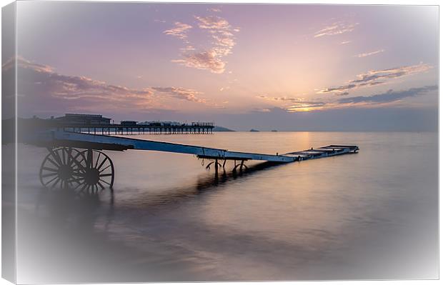 Paignton in pink Canvas Print by kevin wise