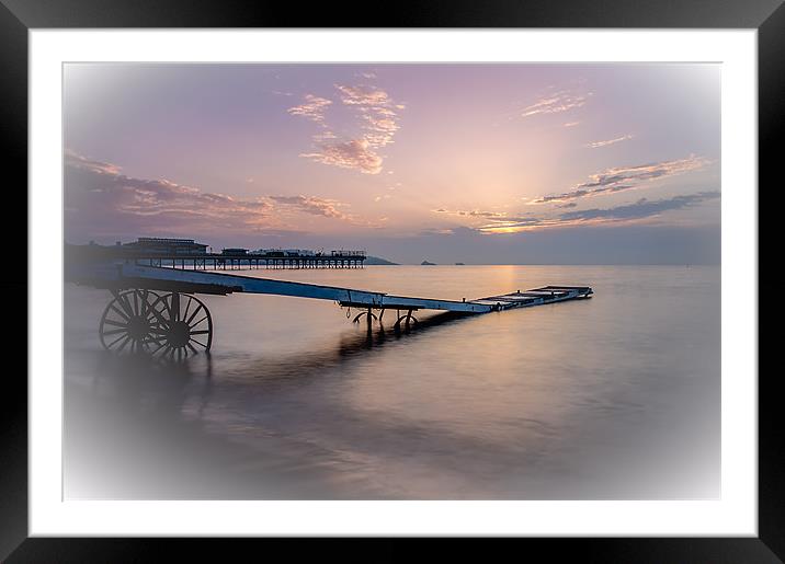 Paignton in pink Framed Mounted Print by kevin wise
