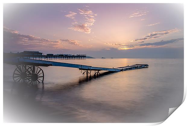 Paignton in pink Print by kevin wise