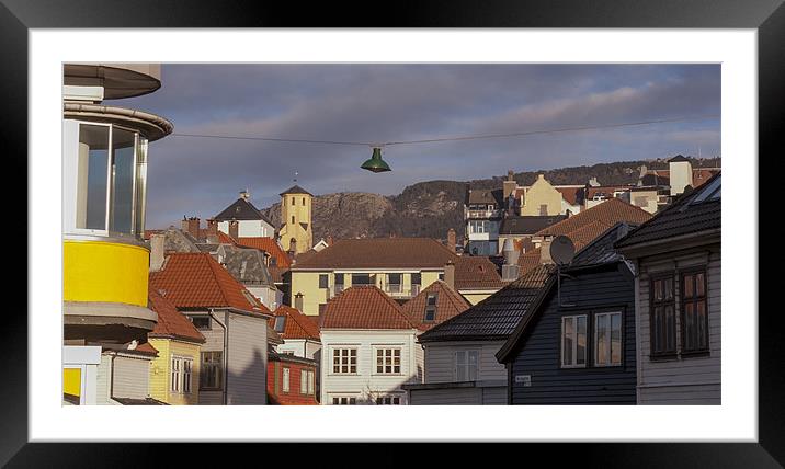 Bergen street Framed Mounted Print by John Boekee