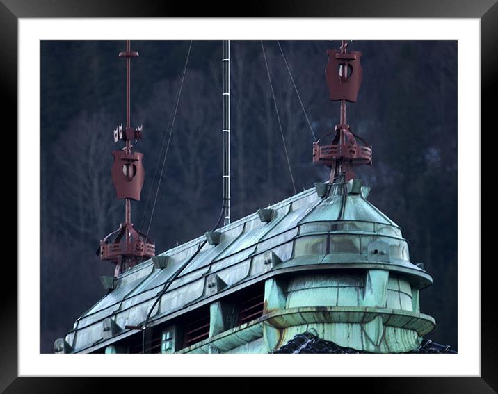Bergen Rooftop Framed Mounted Print by John Boekee