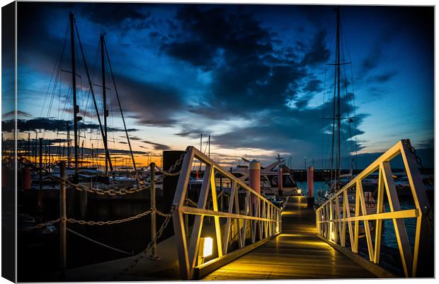 Down the Slipway... Canvas Print by Ian Johnston  LRPS