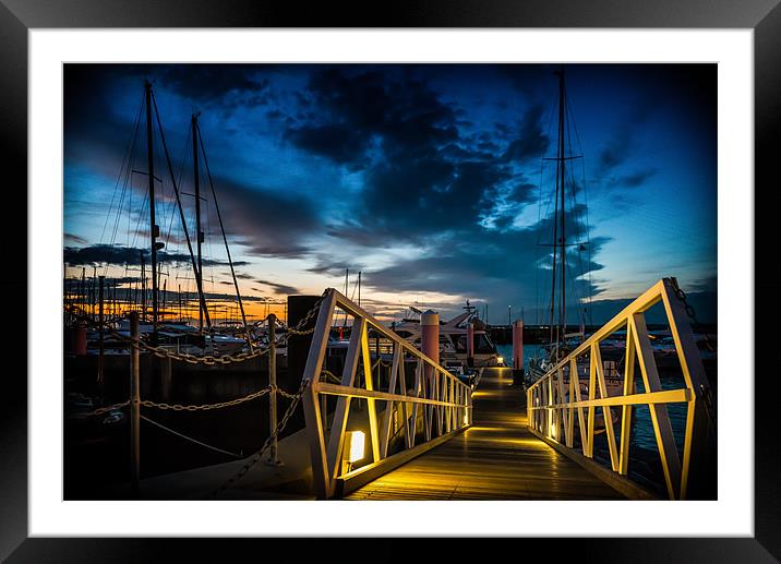 Down the Slipway... Framed Mounted Print by Ian Johnston  LRPS