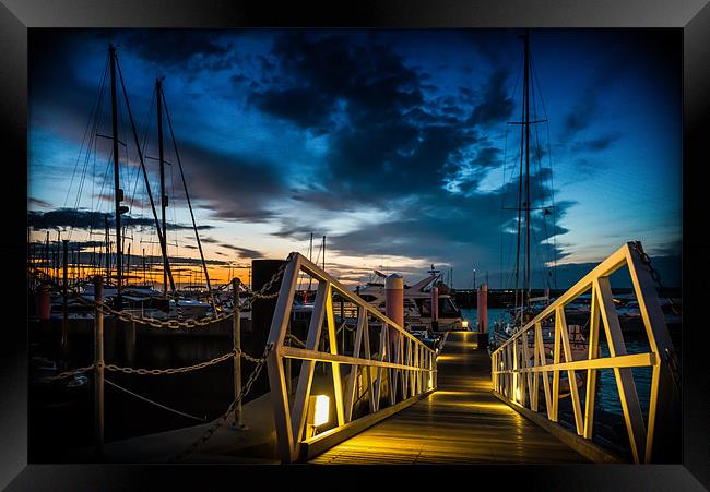 Down the Slipway... Framed Print by Ian Johnston  LRPS