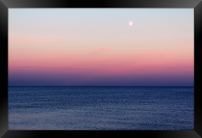 Ocean Sunset Horizon Framed Print by Anthony Michael 