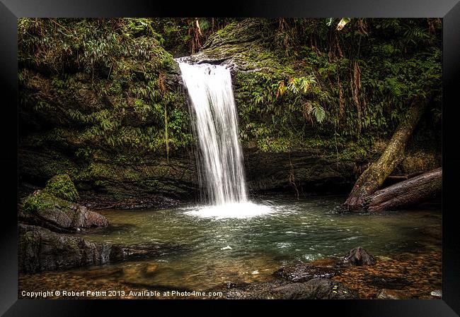 San Diego Falls Framed Print by Robert Pettitt