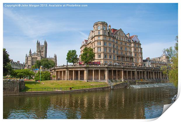 Bath. Print by John Morgan