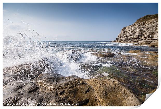 Winspit Beach Print by Phil Wareham