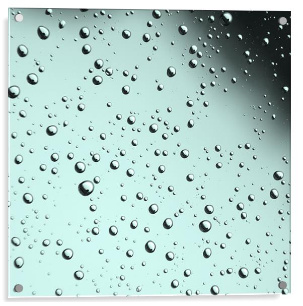 Rain on a pane Acrylic by Mal Taylor Photography