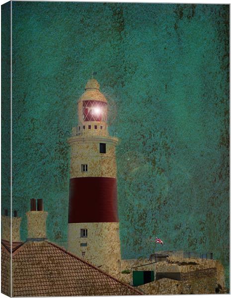Gibraltar Lighthouse Canvas Print by Fine art by Rina