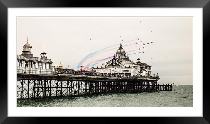 Red Arrows Eastbourne Pier Framed Mounted Print by Robert  Radford