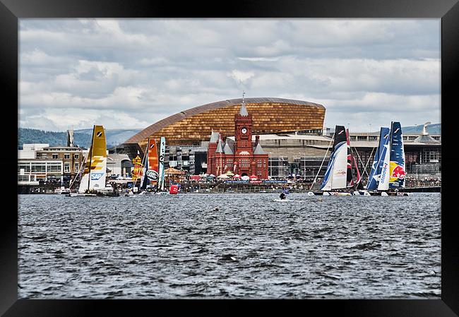 Extreme 40 At Cardiff Bay Framed Print by Steve Purnell