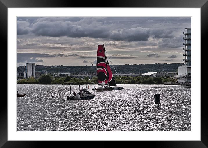 Extreme 40 Team Alinghi Framed Mounted Print by Steve Purnell