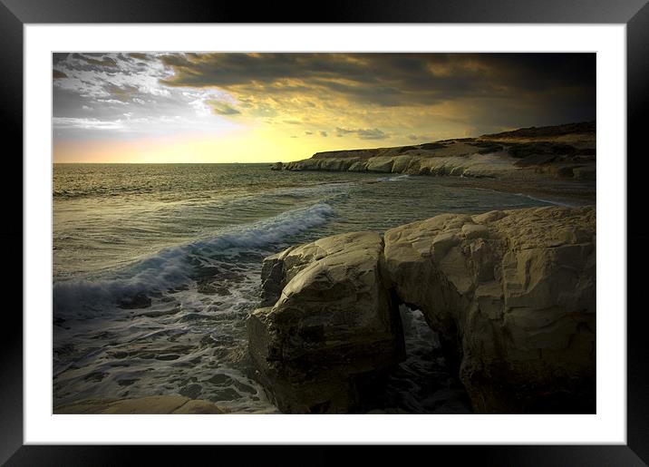 Governors Beach Framed Mounted Print by Tony Greer