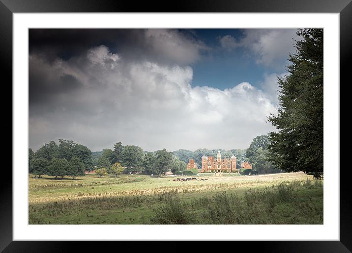 Across the field to Blickling Framed Mounted Print by Stephen Mole