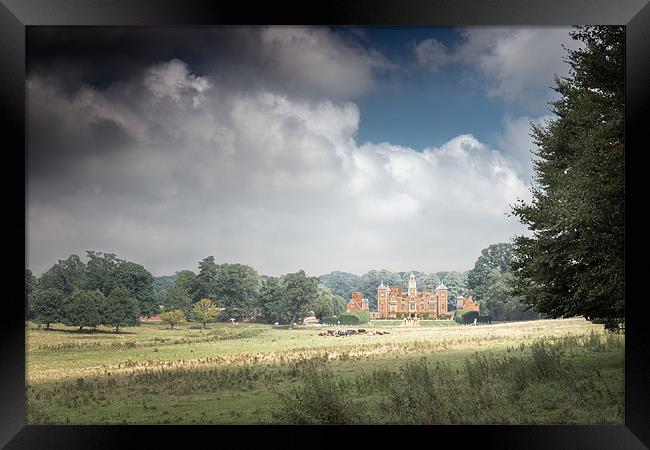 Across the field to Blickling Framed Print by Stephen Mole