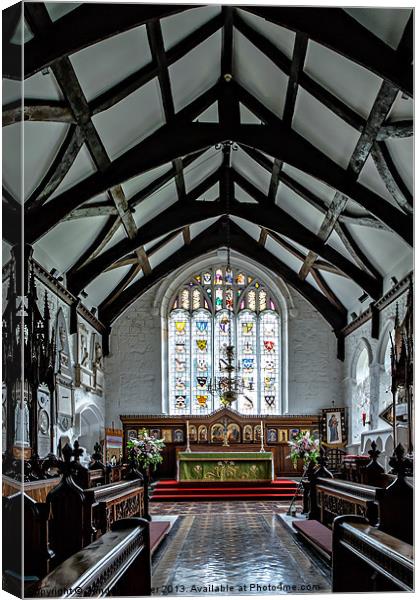 Whalley Parish Church interior Canvas Print by Sandra Pledger