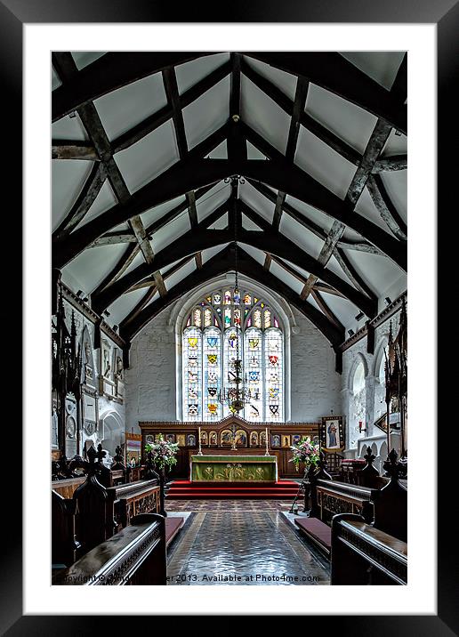 Whalley Parish Church interior Framed Mounted Print by Sandra Pledger