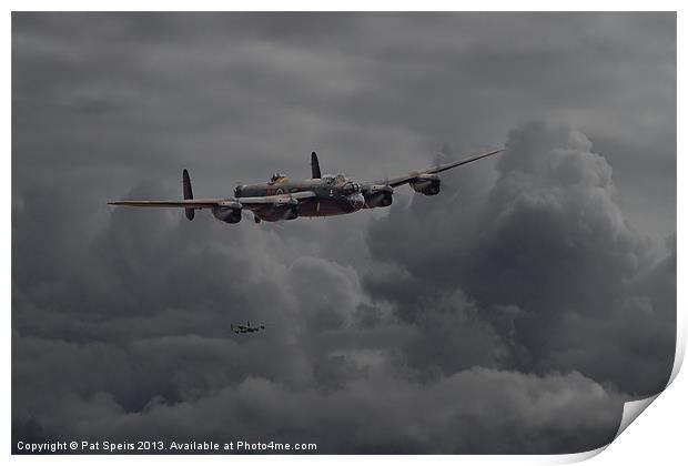 Lancaster - Heavy Weather Print by Pat Speirs
