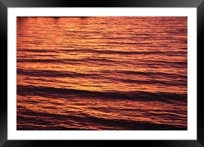 Sunset Waves Framed Mounted Print by Hemmo Vattulainen