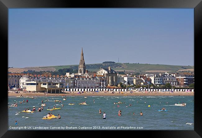 Weymouth Seafront Framed Print by Graham Custance