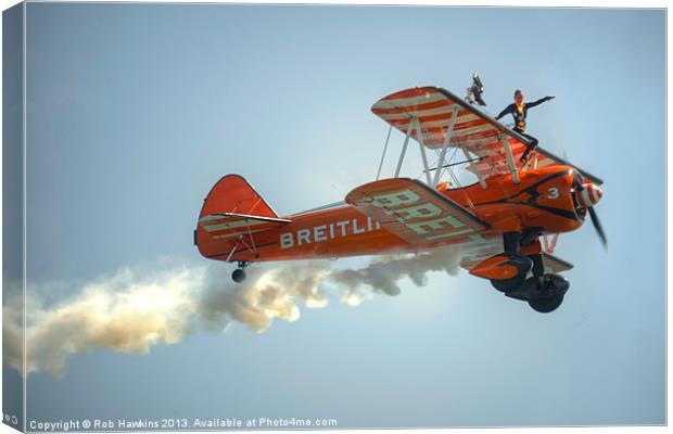 The Wing Walker Canvas Print by Rob Hawkins