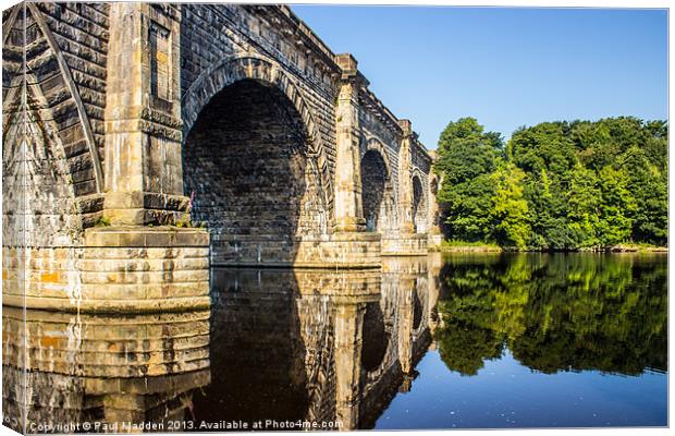 Lancaster Aqueduct Canvas Print by Paul Madden