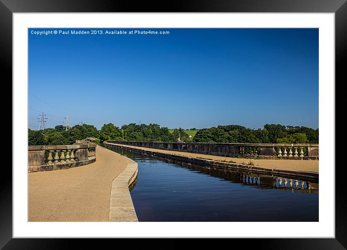 Lancaster Canal Aqueduct Framed Mounted Print by Paul Madden