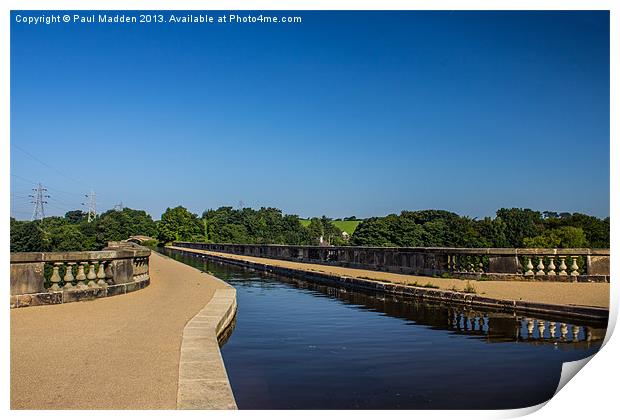 Lancaster Canal Aqueduct Print by Paul Madden