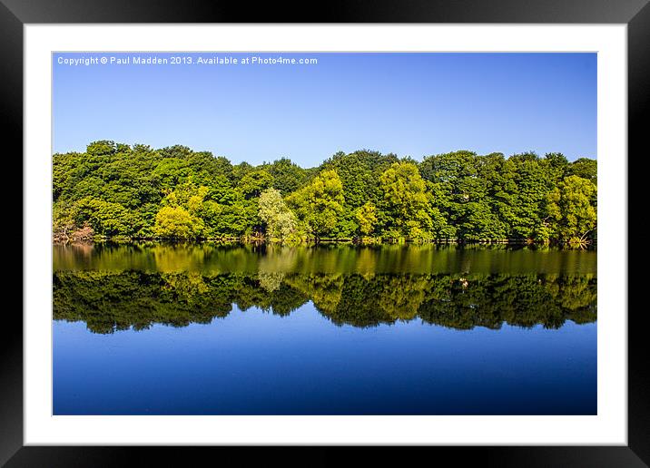 Reflections on the River Lune Framed Mounted Print by Paul Madden