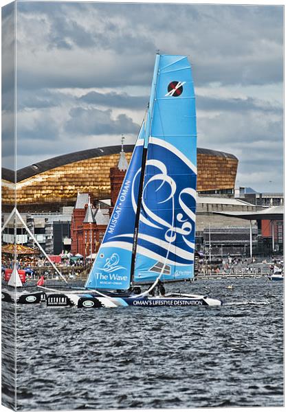 Extreme 40 Team The Wave Muscat Canvas Print by Steve Purnell
