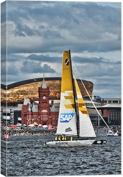 Extreme 40 Team SAP Extreme Sailing Canvas Print by Steve Purnell