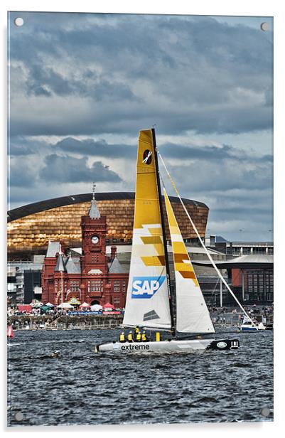 Extreme 40 Team SAP Extreme Sailing Acrylic by Steve Purnell
