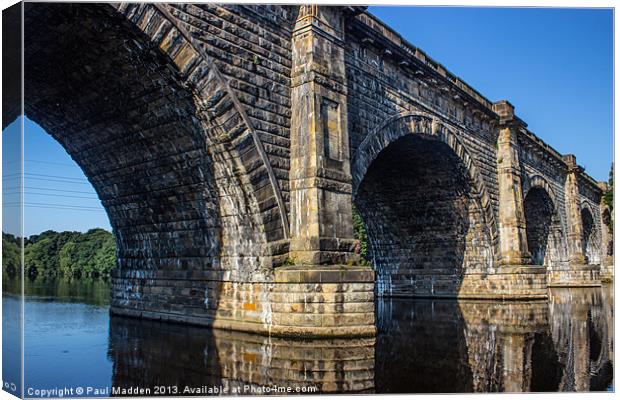 Aqueduct over the River Lune Canvas Print by Paul Madden