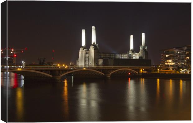 Battersea Power Station London Canvas Print by David French