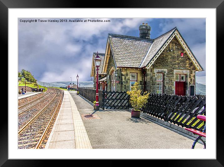 Dent Railway Station Cumbria Framed Mounted Print by Trevor Kersley RIP