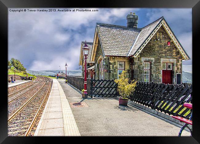 Dent Railway Station Cumbria Framed Print by Trevor Kersley RIP
