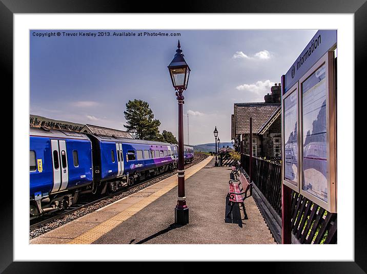 Dent Station Cumbria Framed Mounted Print by Trevor Kersley RIP