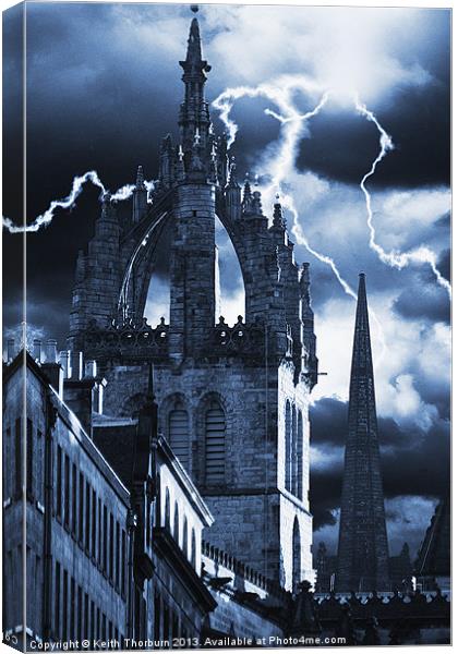 St Giles Cathedral Canvas Print by Keith Thorburn EFIAP/b