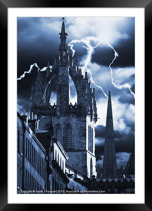 St Giles Cathedral Framed Mounted Print by Keith Thorburn EFIAP/b