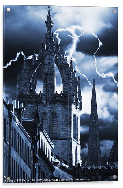 St Giles Cathedral Acrylic by Keith Thorburn EFIAP/b