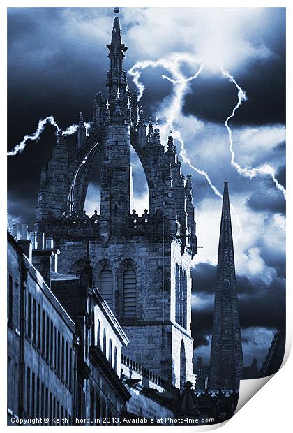 St Giles Cathedral Print by Keith Thorburn EFIAP/b