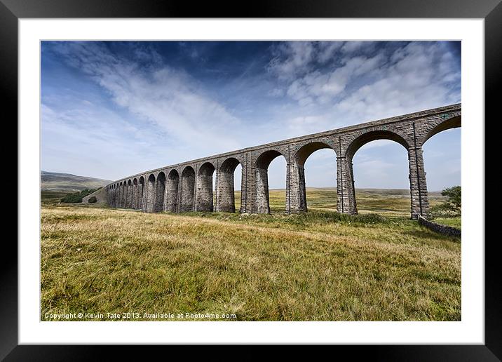 Ribblehead viaduct Framed Mounted Print by Kevin Tate