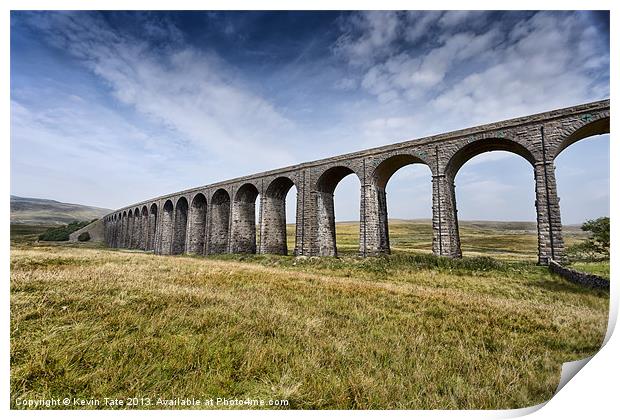 Ribblehead viaduct Print by Kevin Tate