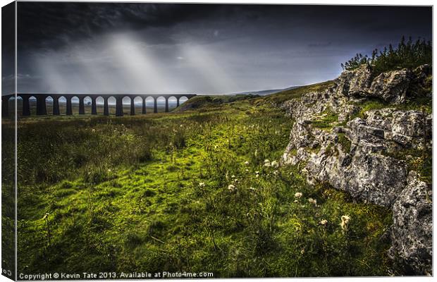 Ribblehead overcast Canvas Print by Kevin Tate